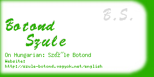 botond szule business card